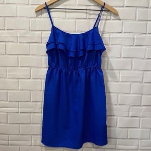 🌻 Forever 21 blue ruffle top dress